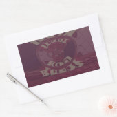 Gott segne Sie Giraffen Art Print/Design Rechteckiger Aufkleber (Umschlag)