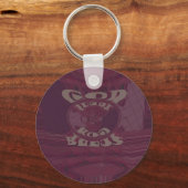 Gott segne Sie Giraffen Art Print/Design Schlüsselanhänger (Vorderseite)