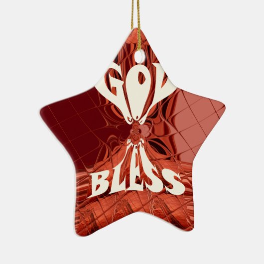 Gott segne Sie Golden kenya Hakuna Matata Giraffe Keramik Ornament (Rechts)