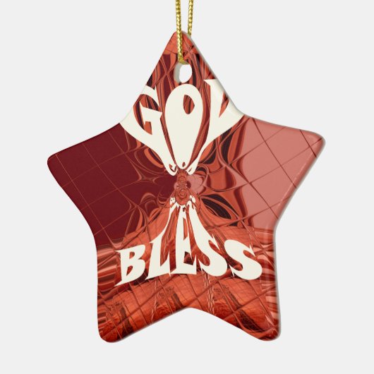 Gott segne Sie Golden kenya Hakuna Matata Giraffe Keramik Ornament (Links)