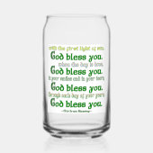 Gott segne Sie irisch segnen Dosenglas (Vorderseite)