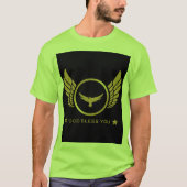 Gott segne Sie nennen Printed Elegant Men's Limone T-Shirt (Vorderseite)