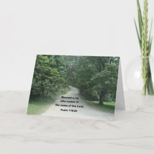 Gott segne Sie Pastor, Psalm 118:26 Karte