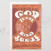 Gott segne Sie vom inspirierenden Textdesign. Briefpapier (Vorne/Hinten)