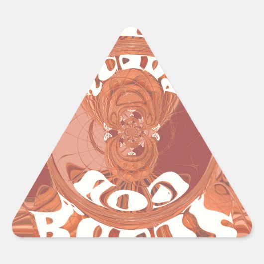 Gott segne Sie vom inspirierenden Textdesign. Dreieckiger Aufkleber (Vorderseite)