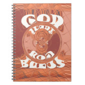 Gott segne Sie vom inspirierenden Textdesign. Notizblock (Vorderseite)