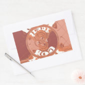 Gott segne Sie vom inspirierenden Textdesign. Rechteckiger Aufkleber (Umschlag)