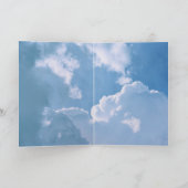 Gott segne Sie Wolken Blue Sky Religious Geburtsta Karte (Innenseite)