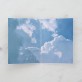 Gott segne Sie Wolken und den Himmel Karte (Innenseite)