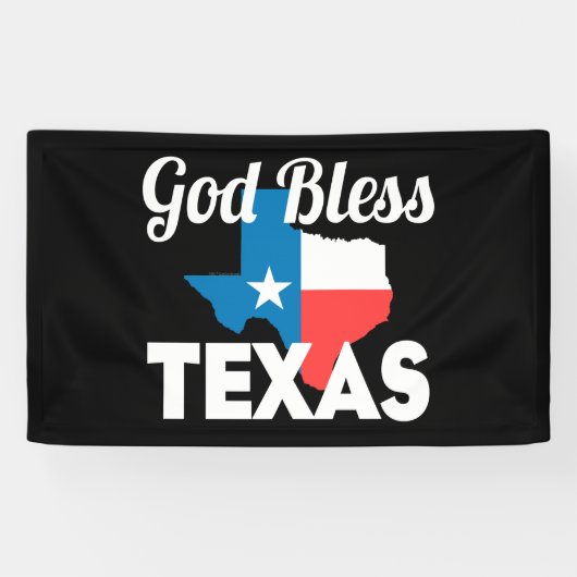 Gott segne Texas Banner (Horizontal)