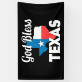 Gott segne Texas Banner (Vertikal)