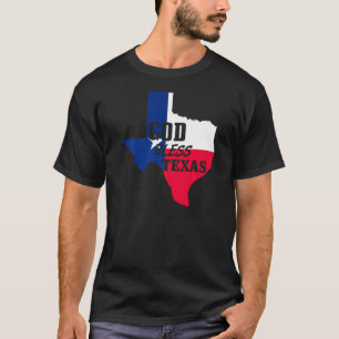 Gott segne Texas Christlicher Tag der Unabhängigke T-Shirt