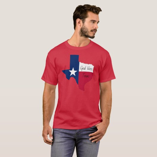Gott segne Texas T-Shirt (Vorne ganz)