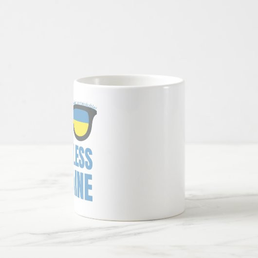 Gott segne Ukraine Kaffeetasse (Mittel)