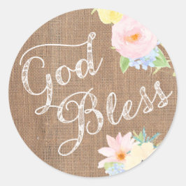 Gott segne Umschlag Aufkleber für Taufe, Christeni