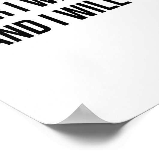 Gott segne und Rett dir. Für die Wiederherstellung Poster (Ecke)