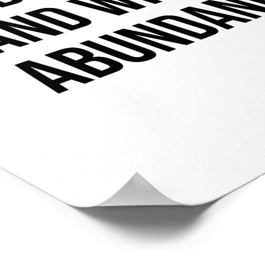 Gott segne und schütze dich. Ich bringe es gesund Poster (Ecke)