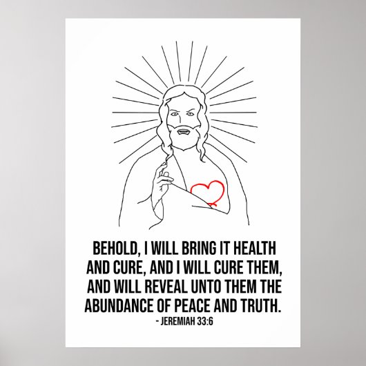 Gott segne und schütze dich. Ich bringe es gesund Poster (Vorne)