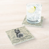 Gott segne uns alle Dickens Christmas Carol Glasuntersetzer (Schrägansicht)