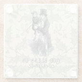 Gott segne uns alle Dickens Christmas Carol Glasuntersetzer (Rückseite)