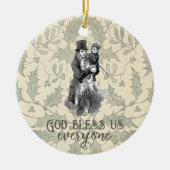 Gott segne uns alle Dickens Christmas Carol Keramik Ornament (Vorne)