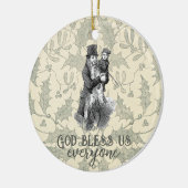 Gott segne uns alle Dickens Christmas Carol Keramik Ornament (Links)