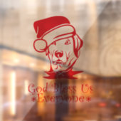 Gott segne uns (Hund) Fensteraufkleber (Blatt 2)