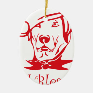 Gott segne uns Weihnachten Keramikornament