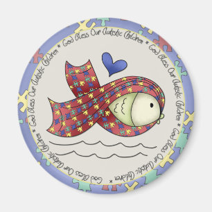 Gott segne unser Autisic Children Magnet