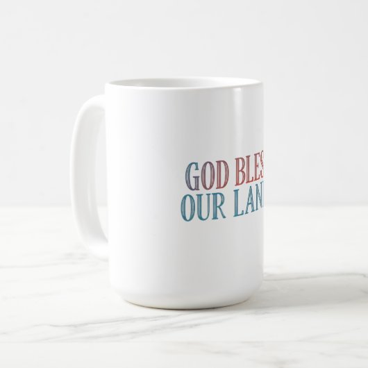 Gott segne unser Land Kaffeetasse (Vorderseite Links)