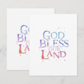 Gott segne unser Land Mitteilungskarte (Vorne/Hinten)