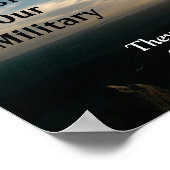 Gott segne unser militärisches Poster (Ecke)