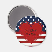 Gott segne unser Vets Magnet (Vorderseite/Rückseite)