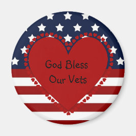 Gott segne unser Vets Magnet