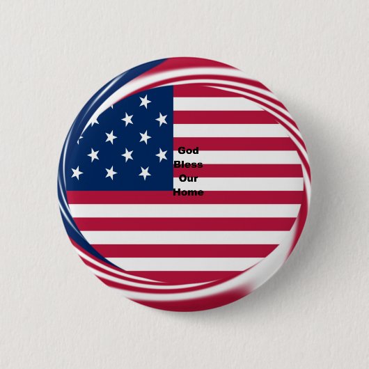 Gott segne unser Zuhause Button (Vorderseite)