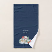 Gott segne unsere Farm Weihnachtslandschaft Badhandtuch Set (Handtuch)