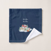 Gott segne unsere Farm Weihnachtslandschaft Badhandtuch Set (Waschlappen)