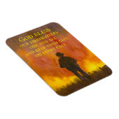 Gott segne unsere Feuerwehrmänner Feuer Magnet (Rechte Seite)