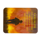 Gott segne unsere Feuerwehrmänner Feuer Magnet (Horizontal)