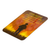 Gott segne unsere Feuerwehrmänner Feuer Magnet (Linke Seite)