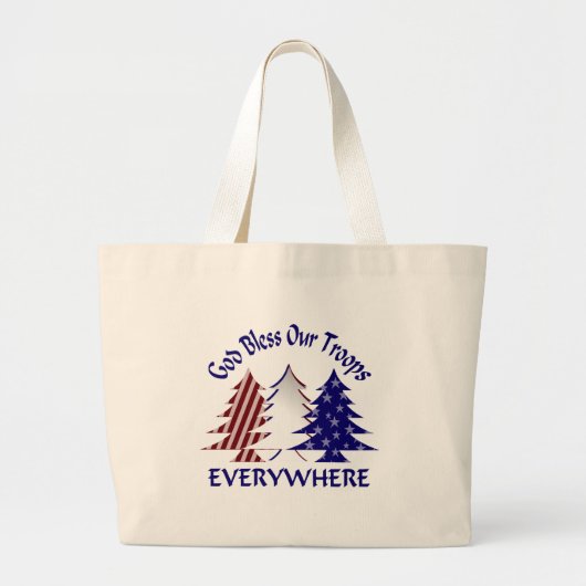 Gott segne unsere Truppen Jumbo Stoffbeutel (Vorne)