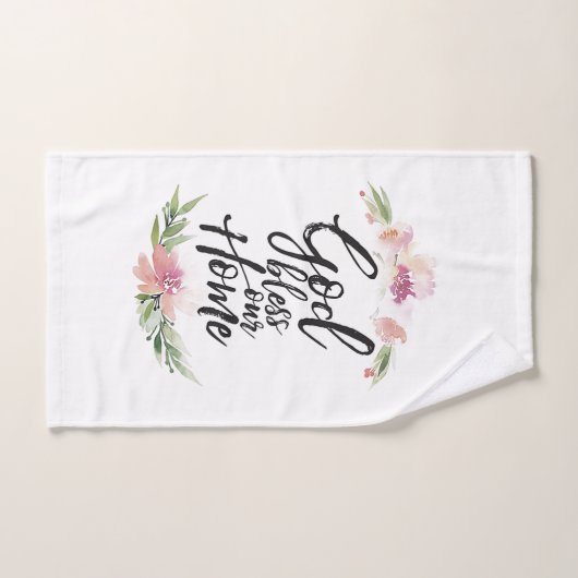 Gott segne unsere Zuhause Badhandtuch Set (Handtuch)
