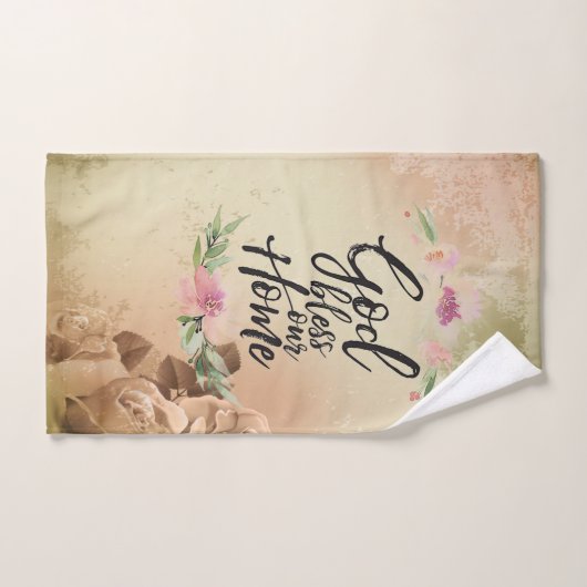 Gott segne unsere Zuhause Badhandtuch Set (Handtuch)