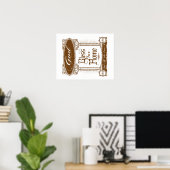 Gott segne unsere Zuhause-Custom-Poster Poster (Heimbüro)