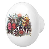 Gott segne unsere Zuhause Keramikknauf (Rechts)