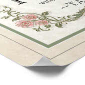 Gott segne unsere Zuhause: Personalisiert Poster (Ecke)