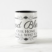 Gott segne unsere Zuhause Tasse (Zentrum)