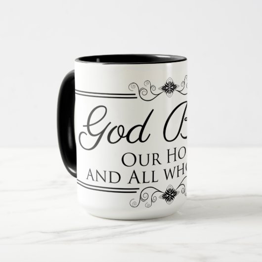Gott segne unsere Zuhause Tasse (Vorderseite Links)