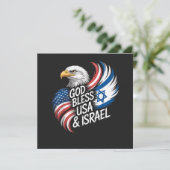 Gott segne USA Israel (Stehend Vorderseite)