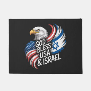Gott segne USA Israel Fußmatte